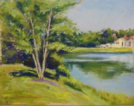 Teresa T. Brunson - BIRCH TREE AT BEACH POND