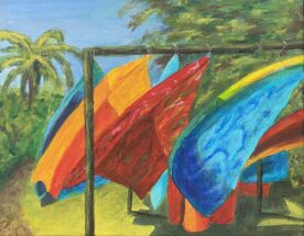 Claire Bentley - Batik Fabric in the Wind