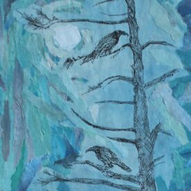 Janet Martinet - the Buck Moon Awakens Two Old Crows
